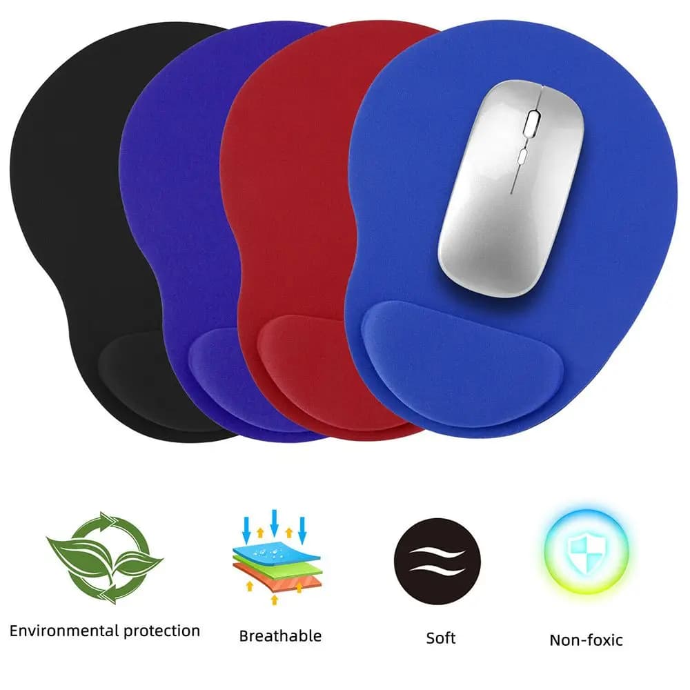 Comodo ergonomico, confortevole, antiscivolo, poggiapolsi, tappetino per mouse, supporto per il polso, tappetino per mouse per PC portatile, ufficio domestico