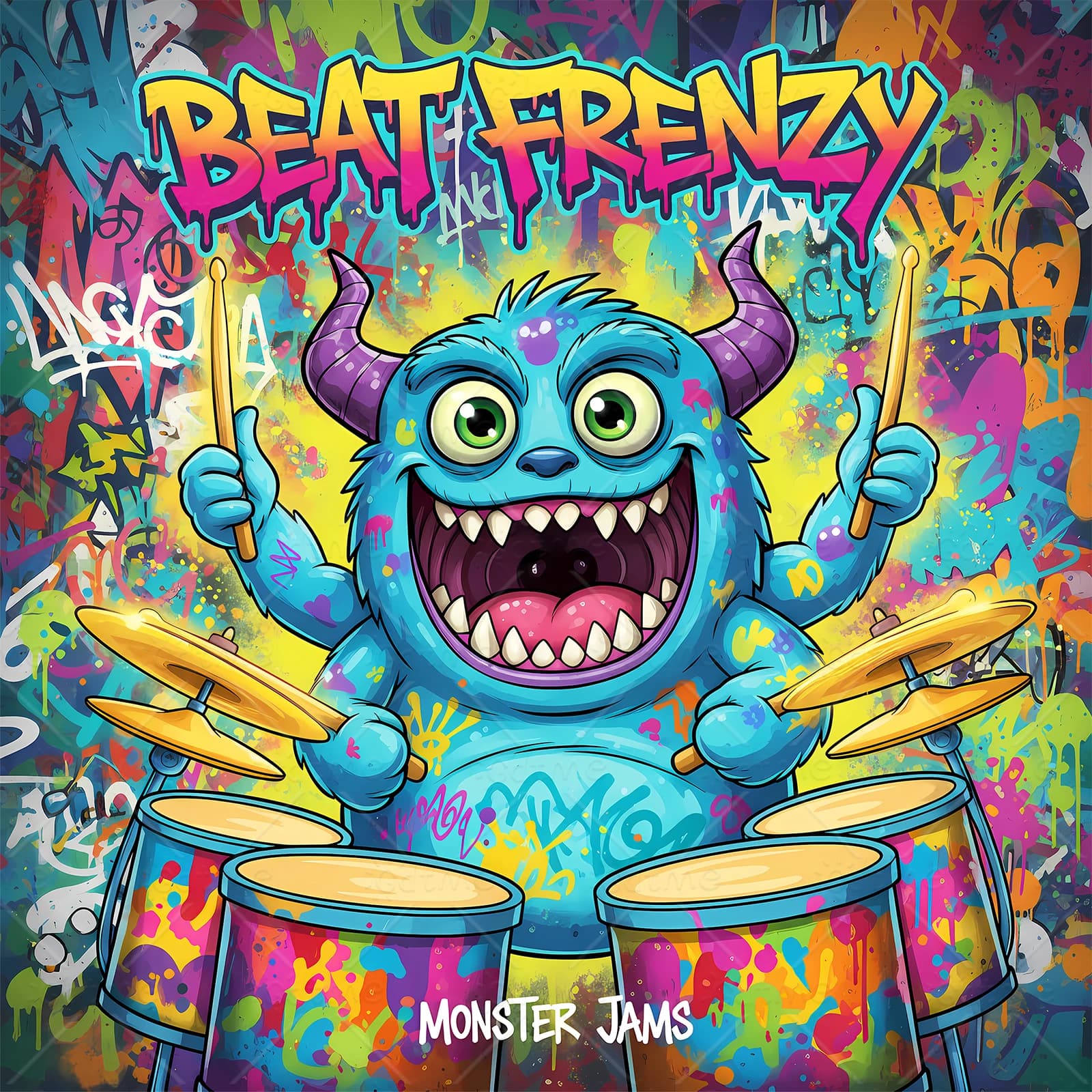 Beat Frenzy Bold-easy Patterns Coloring Book for Adults 24 pages Cute Drawing Book Perfect Gift for Party and Birthday