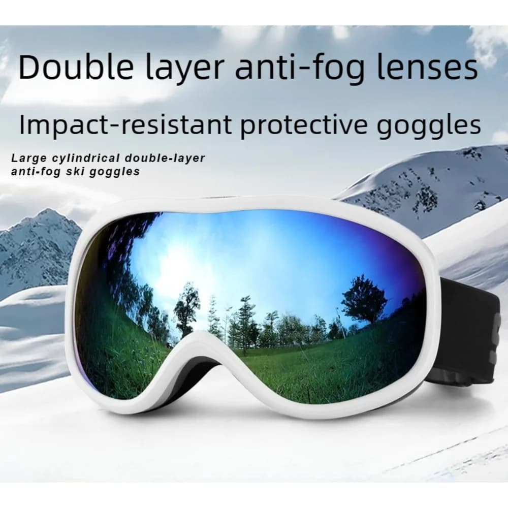Professional Ski Goggles Double Layer HD Anti Fog Windproof Snow Goggles Outdoor Skiing Protective EyewearCompatible with Myopia