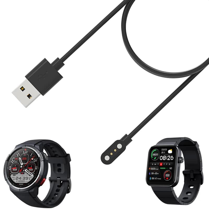 Adattatore per caricabatterie dock per smartwatch Cavo di ricarica USB per Xiaomi Mibro GS/Lite2/T1/C2 Accessori per cavi di ricarica per smartwatch