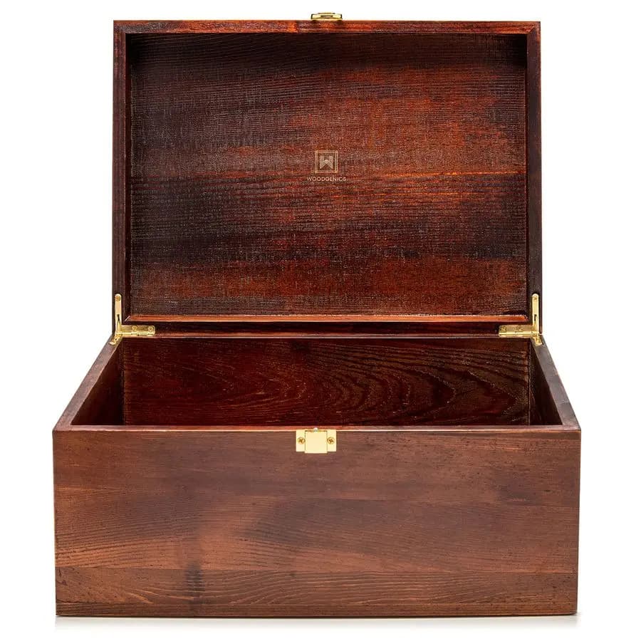 Scatole Regalo Grandi per Ricordi, Scatole Decorative con Coperchio, Scatola in Legno con Coperchio a Cerniera, Scatole in Legno, Contenitore con Coperchio