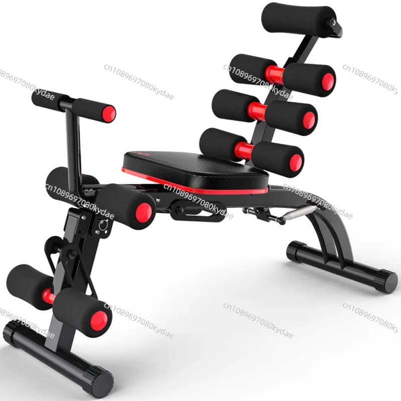 Panca per Addominali e Esercizi Core con Maniglie e Rullo in Schiuma, Macchina per Allenamento Fitness