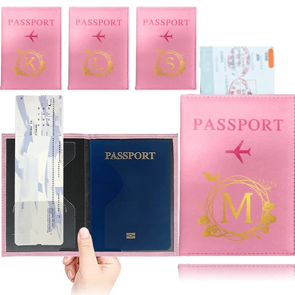Porta Passaporto e Organizzatore Documenti da Viaggio, Porta Carte di Credito, Portafoglio con Stampa UV Serie Wreath