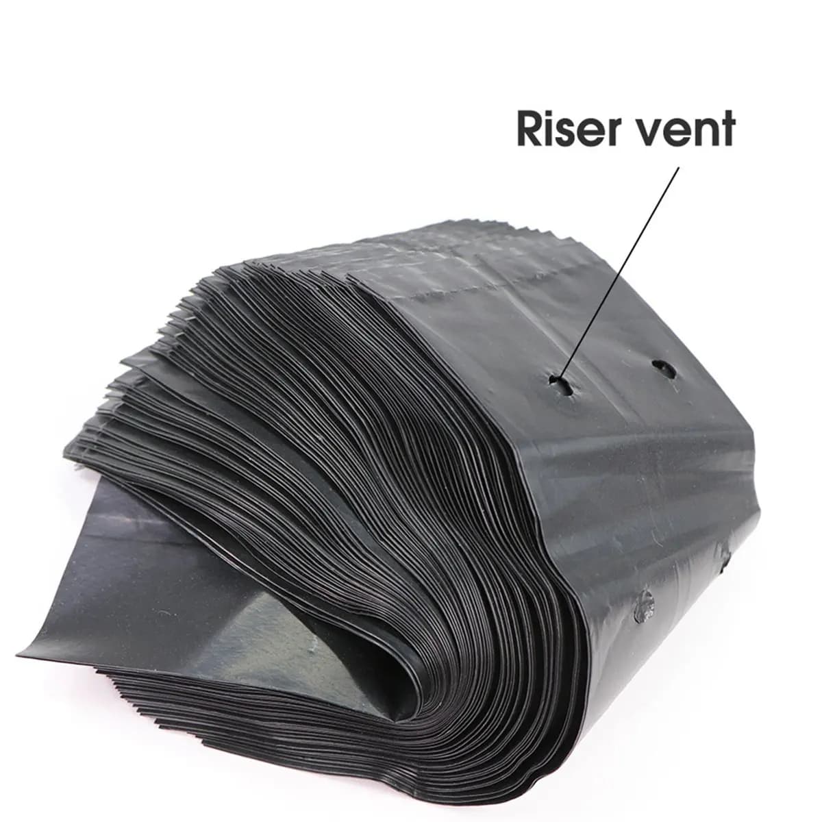 AT16 500pcs PE Seedling Bags with Air Holes for Gardening Plants 14x15cm