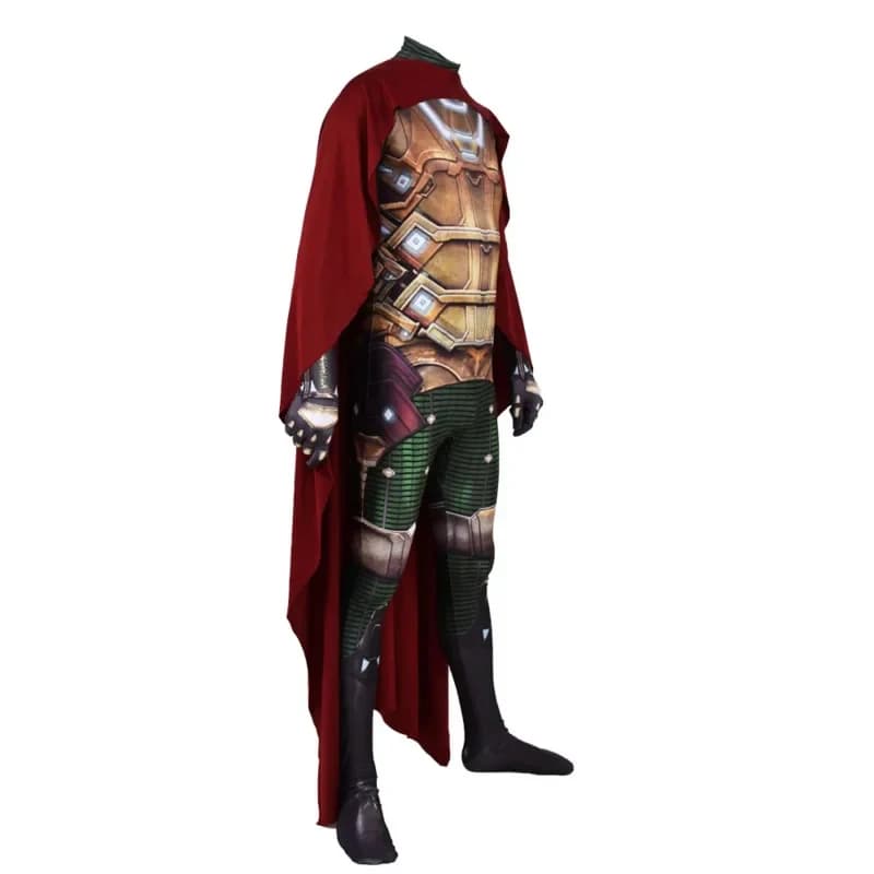 2026 Mysterio Cosplay Costume Zentai Suit Anime Superhero Halloween Bodysuit Adults C7B65