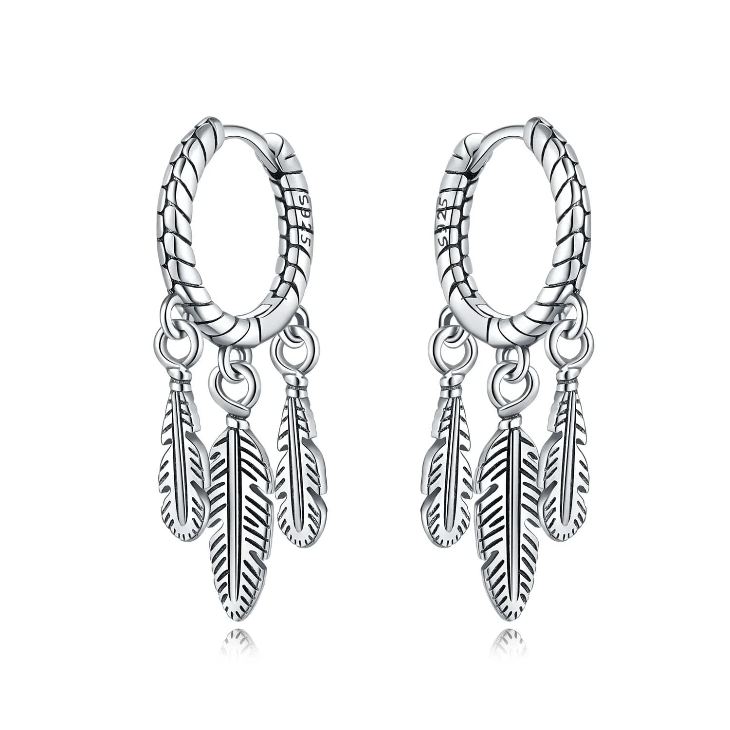 Orstarry 925 Sterling Silver Dream Catcher Tassel Drop Earrings Women Earrings Party Original Jewelry Birthday Wedding Gifts