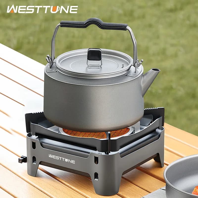 WESTTUNE Camping burner Portable gas cooker 3600W Infrared burning stove for outdoors with electronic garden ignition