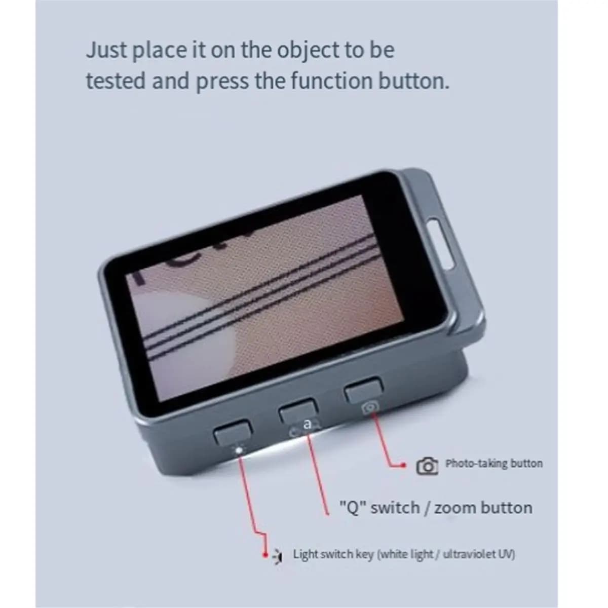 Microscopio ABSF con Lente d'Ingrandimento e Registrazione Fotografica TF per Osservazione Concava e Convessa, Luce Bianca e Viola