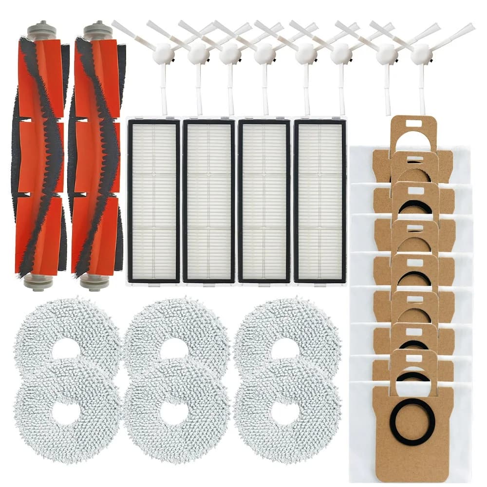 Accessories For Xiaomi X10+, X10 Plus, B101GL Robot Vacuum Cleaner, HEPA Filter, Mop Pad, Main Brush, Side Brush