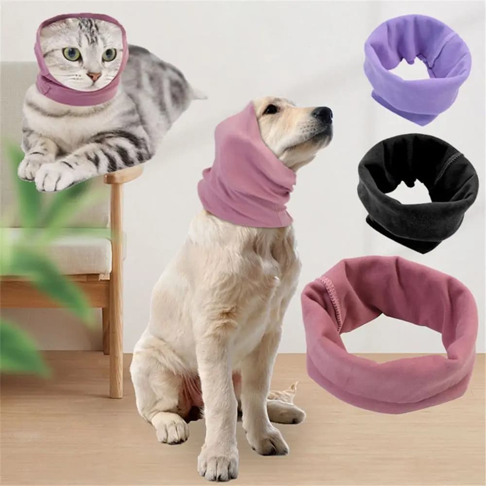 Paraorecchie antirumore toelettatura cappello da cucciolo antivento paraorecchie per animali cappello di stoffa copricapo copricapo tenere al caldo per cane accessori per gatti