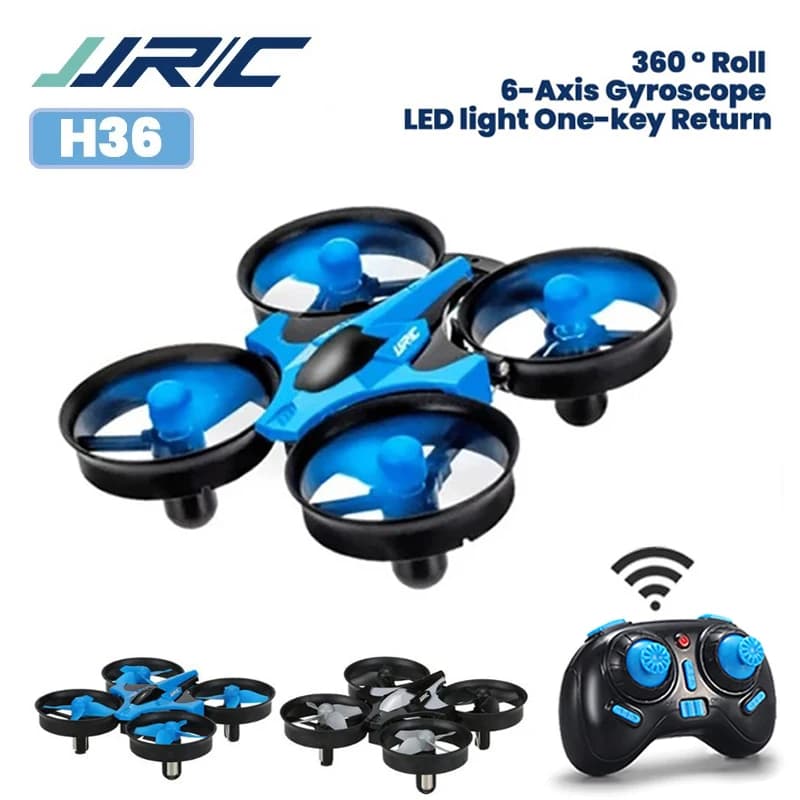 Mini Drone JJRC H36 2.4G con Modalità Headless a 6 Assi, Elicottero con Evitamento Collisioni e Rotazione a 360° ° Droni Quadricotteri RC con Funzione di Volo Invertito, Giocattoli per Bambini