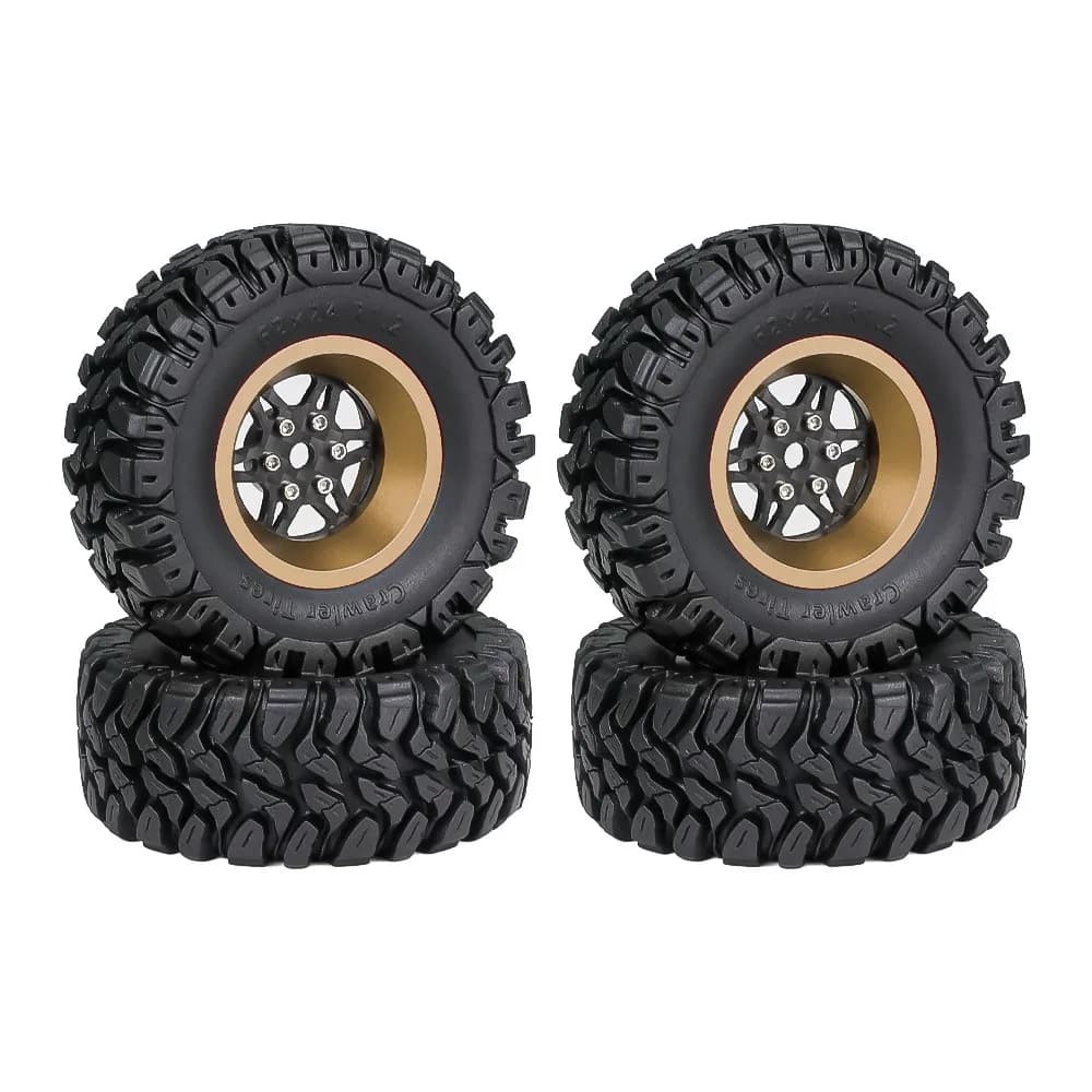Cerchioni mozzo ruota Beadlock da 1,2 pollici in lega di fibra di carbonio per parti di aggiornamento in metallo per auto 1/18 TRX4M SCX24 FMS FCX18 FCX24 Furitek RC