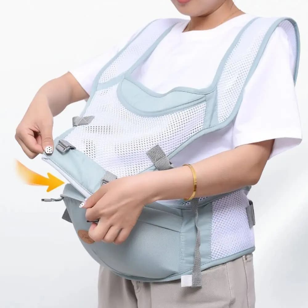 Marsupio Ergonomico 360 per Neonati, Morbido e Traspirante, con Seduta e Design a Sling