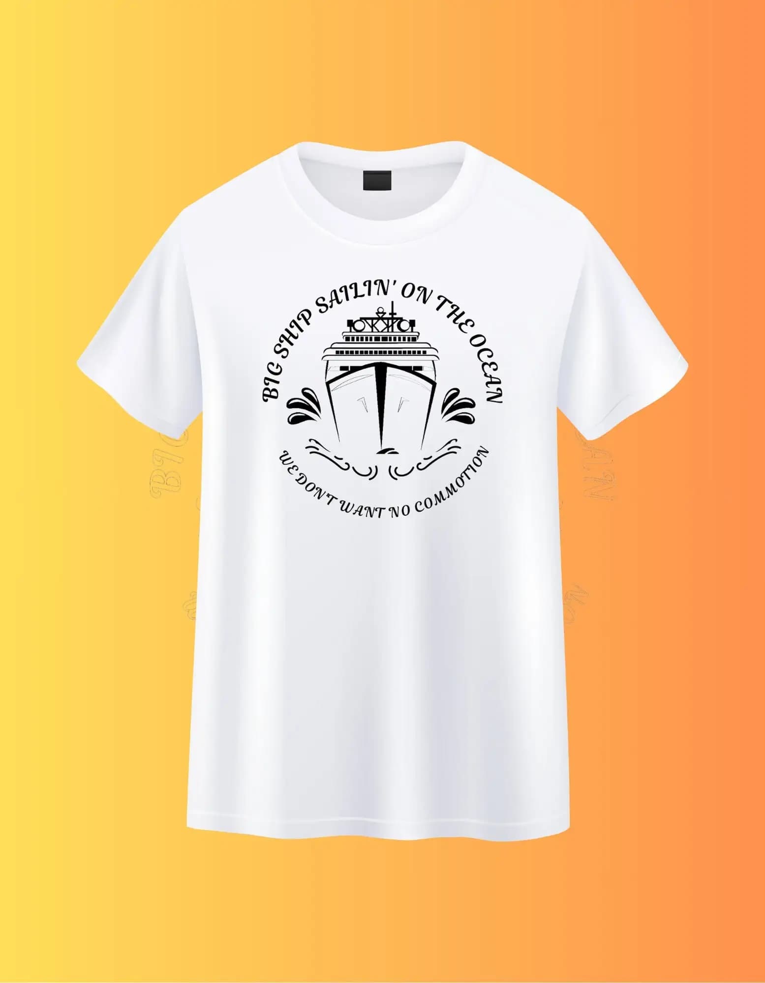 Taglierina per vinile con silhouette cricut svg png jpg grafico Big Sailin CRUISE