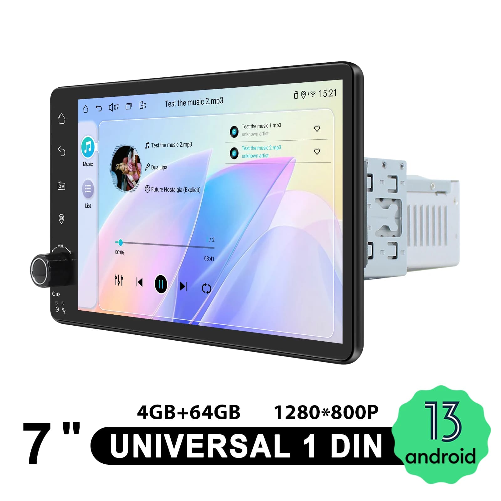 JOYING 7 pollici Android 13.0 autoradio universale 1Din lettore multimediale Bluetooth 5.0 GPS touch screen avvio veloce