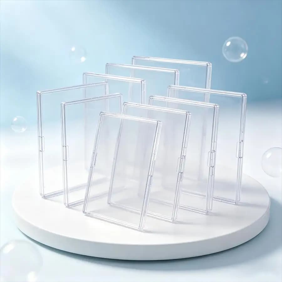 3-20pcs Clear Acrylic Card Case, Tabletop Picture Holders, Display Frame for Photocards, Collectible Card, Desk Decor XJM