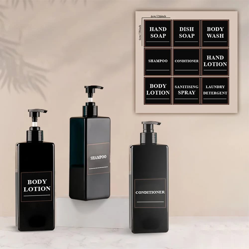 Bottiglia di sapone Dispenser di sapone liquido 17.6 UK FL OZ Contenitore vuoto ricaricabile per shampoo balsamo per forniture da bagno