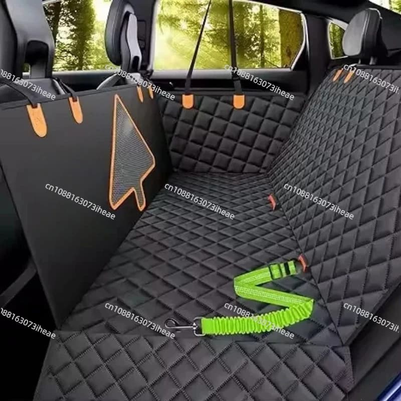 Pet hammock on the back seat of the car: anti-scratch seat cover with mesh window, car seat protection for dogs and cats with total coverage