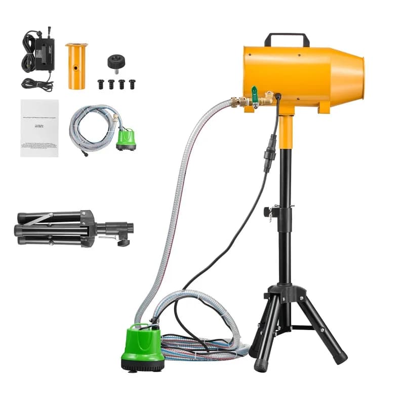 Macchina per Schiuma Portatile con Supporto a Treppiede, Macchina per Feste con Schiuma con Pompa Sommergibile per Piscina e Eventi all'Aperto