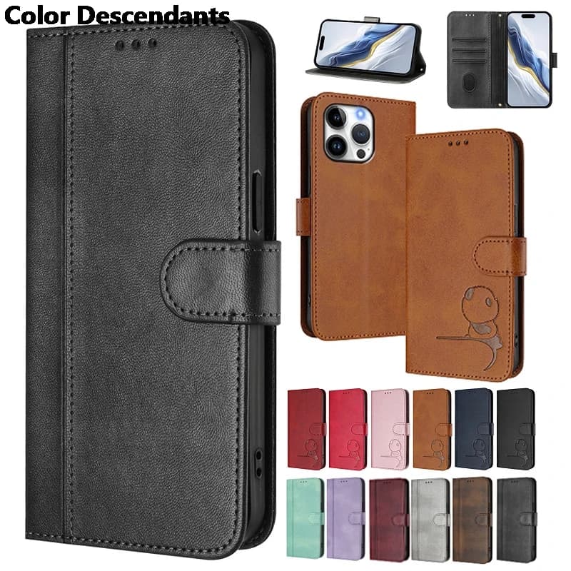 Retro Simple Card Slots Case For Xiaomi Redmi 14C Phone Case Etui For Redmi 14C 4G Xiaomi Redmi14C 14 C 5G Wallet Cases Fundas