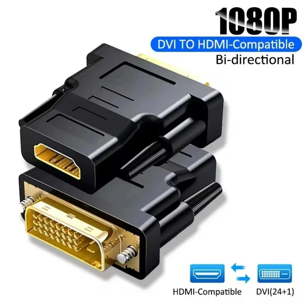 1080P DVI to hdmi-Compatible Cable Connector DVI Male to Female Bi-directional Converter Adapter For PS3 Projector Laptop TV Box