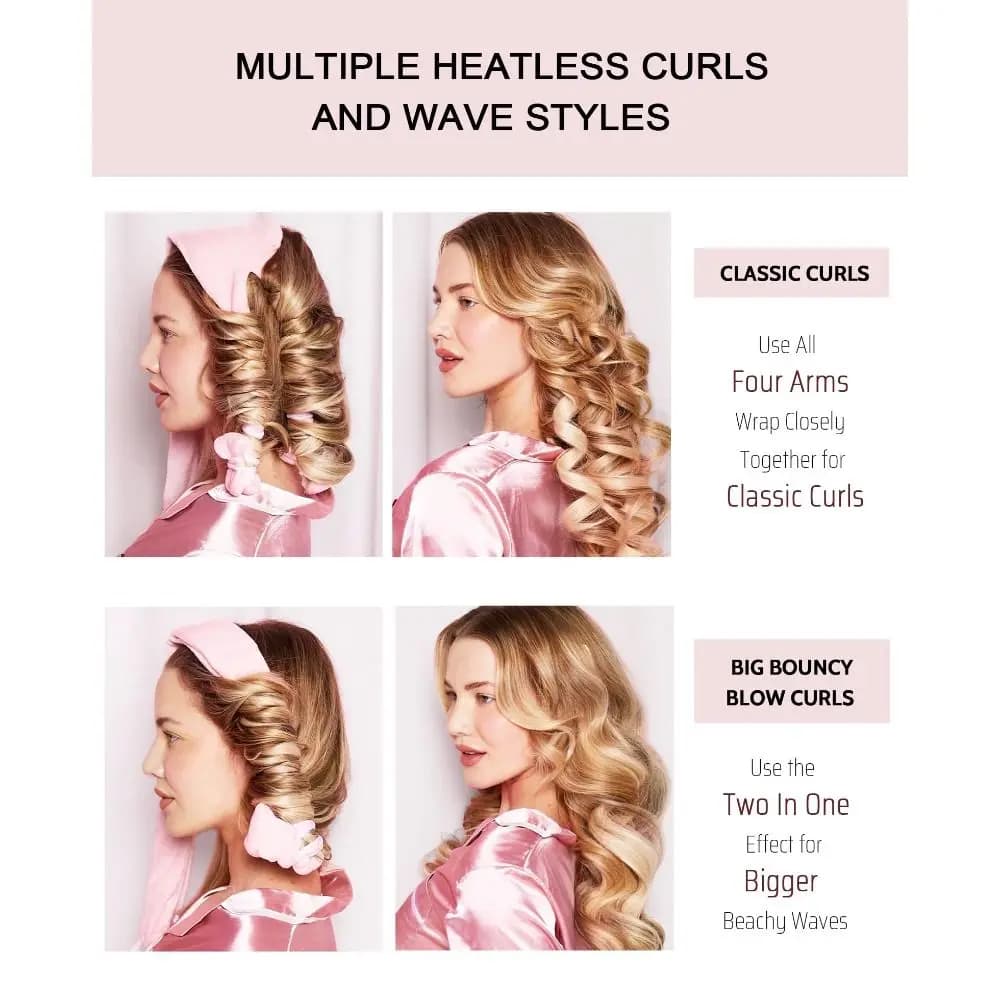 Heat-free haircut Octopus No hair damage Safe curls without heat No heat Creative night blowers for long and short hair