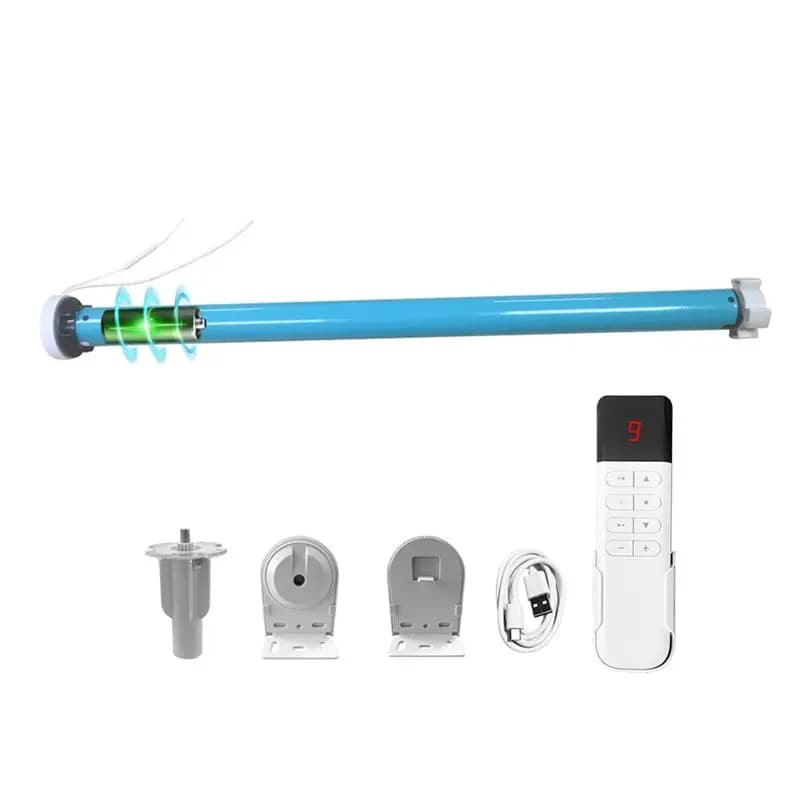 L62A Tuya Zigbee Battery Smart Curtain Shutter Roller Blind Automatic Motor For 38Mm Tube Alexa Alice Voice Control