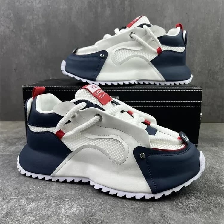 Men's Summer Shoes size 48, new breathable men's mesh sneakers 2026, comfortable and casual sports shoes with men's rise