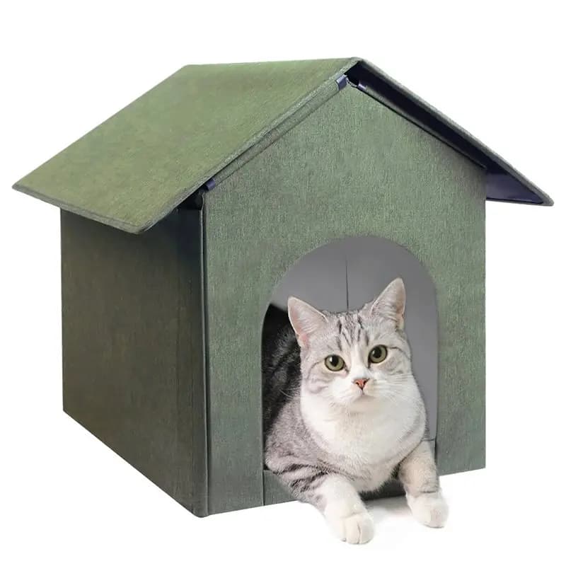 AB11 - Casette per Gatti da Esterno, Rifugi Isolati per Cani e Gatti, Ripari Impermeabili e Resistenti alle Intemperie per Animali Randagi