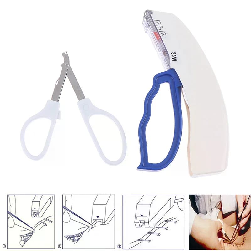 Kit Chirurgico per Sutura Cutanea: Dispositivo per Cucitura Cutanea e Rimozione Graffette Chirurgiche