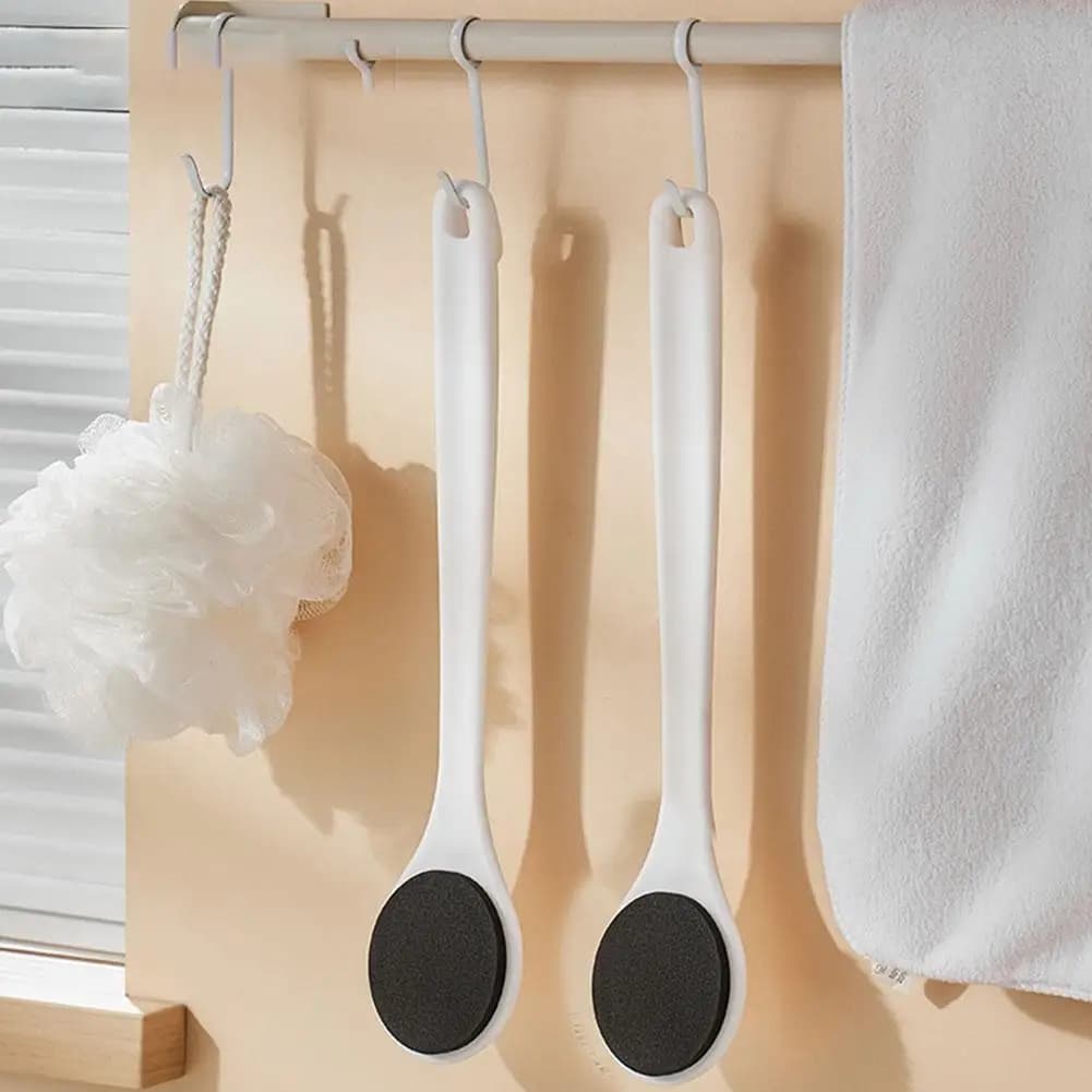 Applicatore per lozione spazzola per il lavaggio del corpo spazzola imbottita con manico a lunga portata applicazione automatica per la protezione solare crema per la pelle dei piedi posteriori