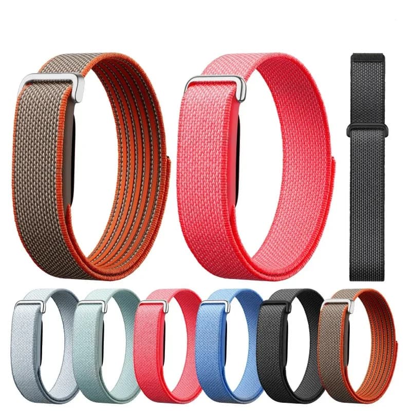 Nylon Braided Loop Strap For Google Fitbit Air Velcro Bracelet Quick-dry Breathable Sports Replacement Wrist Band Accessories