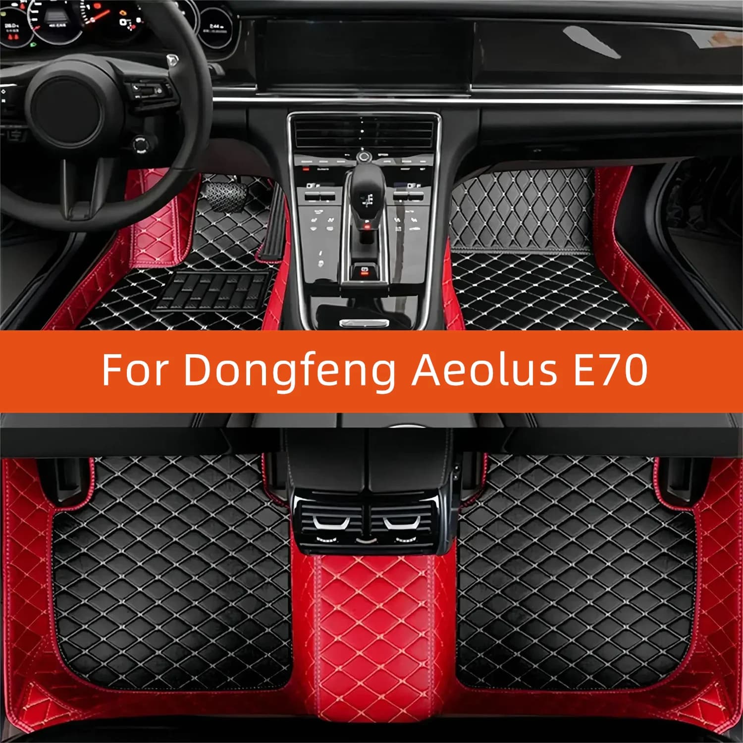 Tappetino per auto in pelle personalizzato per Dongfeng Aeolus E70 2020 2021 2022 2023 2024 2025 2026 Tappetino per auto Accessori interni