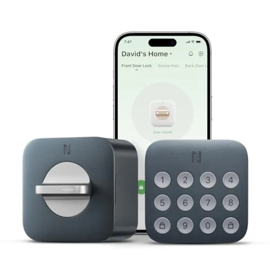 Serratura Intelligente Wi-Fi Holo con Tastierino, Ingresso Senza Chiave, Controllo Remoto tramite App, Auto-Lock e Rilevamento Anomalie