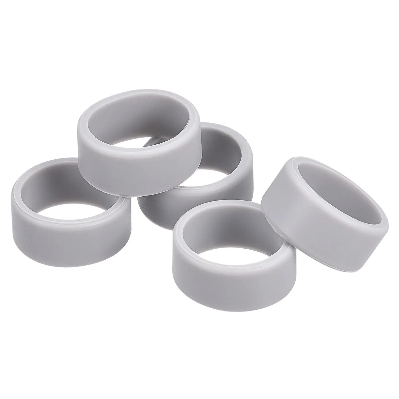 5 Pezzi Anelli Elastici in Silicone da 1 Pollice, Fascette Antiscivolo per Cavi, Legature per Carta, Cavi, Sacchetti e Pacchi