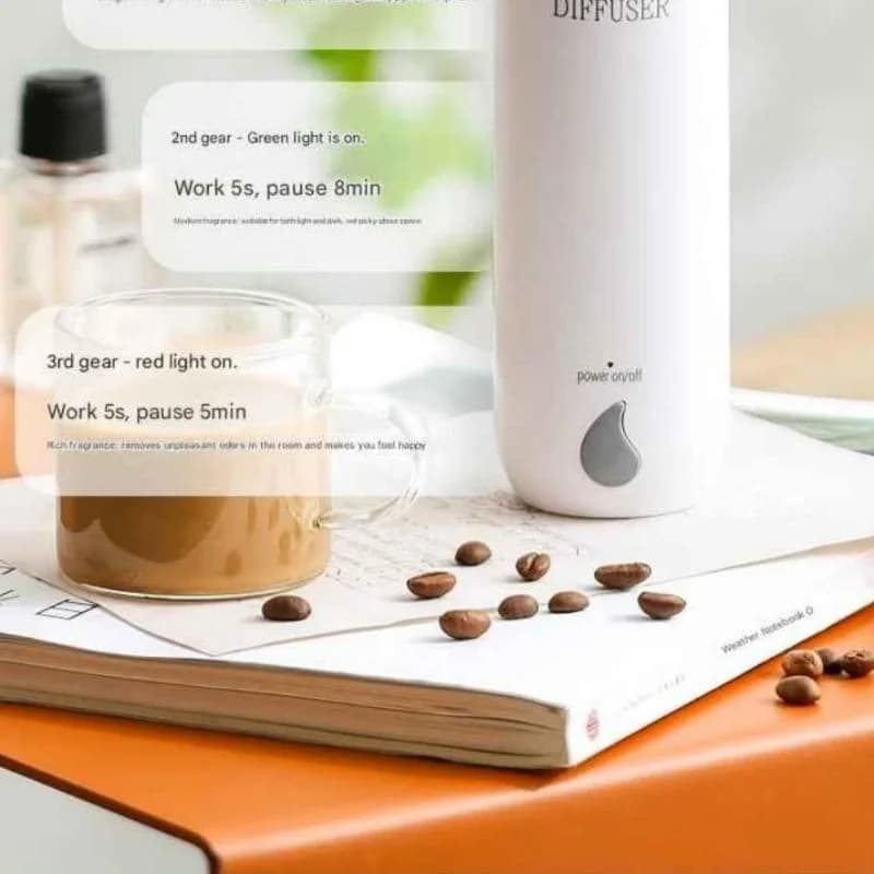 Spruzzatore di fragranze automatico intelligente con timer - Diffusore di oli essenziali per hotel, camere da letto, bagni - Include 3 Premium Essen