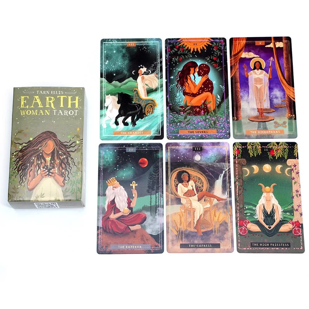 Mazzo di Tarocchi Earth Woman, 78 Carte, Nutri la Tua Intuizione e Celebra la Saggezza della Madre Natura