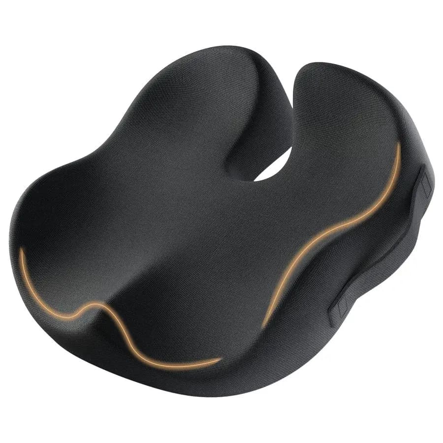 Cuscino per Sedia, Cuscino Ergonomico in Memory Foam per Sedia da Ufficio, per Sciatica, Coccige, Auto, Casa, Alleviamento della Pressione