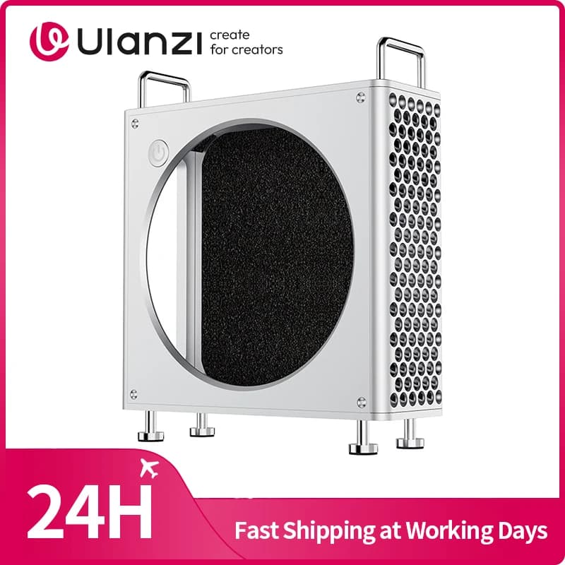 Ulanzi QT01 Custodia in lega di alluminio per Mac Mini M4/M4 Pro con elegante scavatura posteriore a raffreddamento rapido