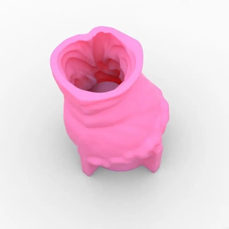 Wreath Girl Flowerpot Epoxy Resin Mold Concrete Plaster Silicone Mould