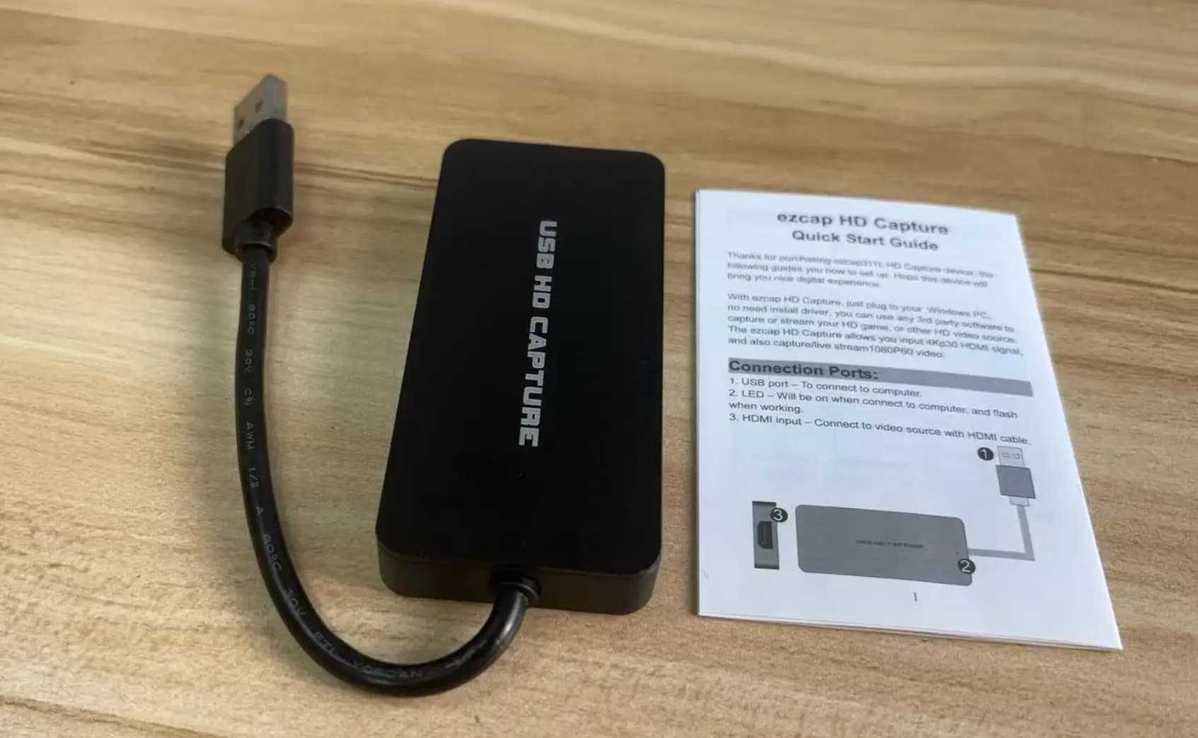 EZCAP 1080P 60fps Full HD Scatola di registrazione video HDMI a USB 2.0 Scheda di acquisizione audio video per PS4 Switch PC Camera Streaming live