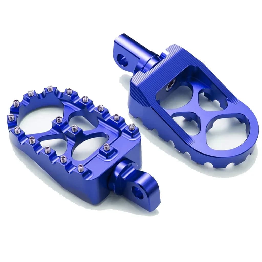Pedane larghe universali CNC USERX 360 ° Stile Bobber Chopper MX rotante per Harley Dyna Sportster Fatboy Iron 883