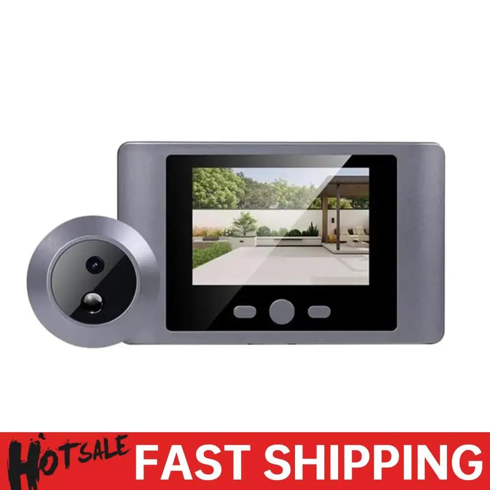Mini Spioncino Smart Wireless Telecamera per visore per porta Rilevazione movimento PIR Spioncino digitale Spioncino per porta 2000mAh Campanello per porta