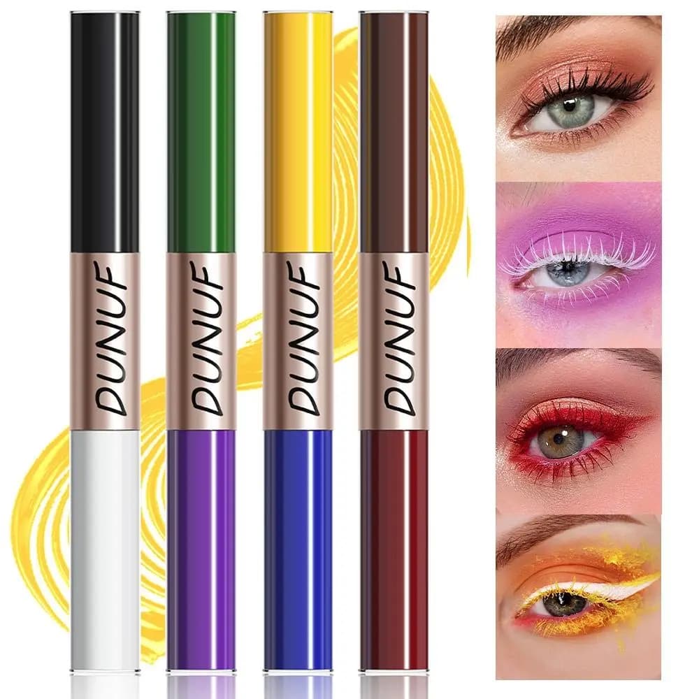 Nuovo Mascara Colorato Anti-Sbavature a Lunga Durata, Volumizzante, a Doppia Punta, Allungante, Strumento per il Trucco Occhi, Regalo per Donne
