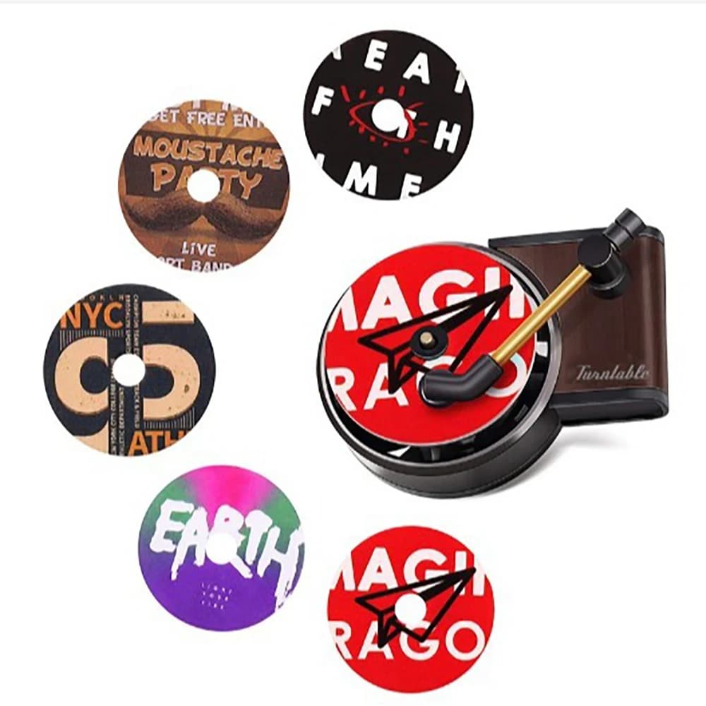 Deodorante per auto Giradischi Clip per profumo Diffusore di odori in vinile Design fonografo Giradischi Fragranza Presa di sfiato Aromaterapia