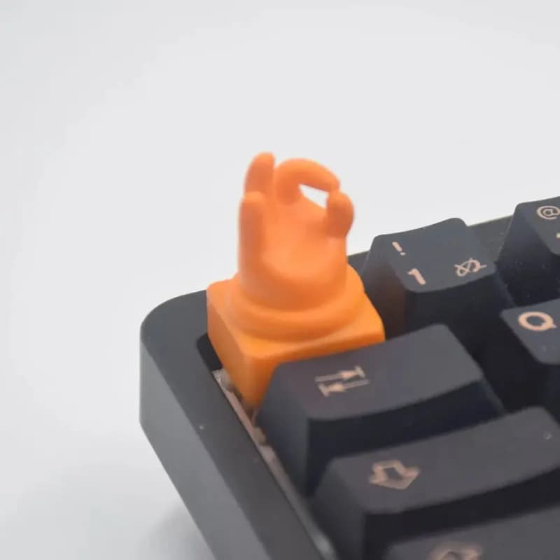 Keycap Personalizzato a Forma di Gesto 'OK' - Tastiera Meccanica Universale con Asse Incrociato