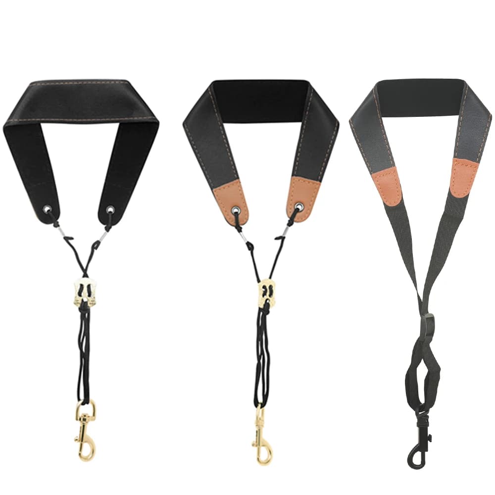 Sax Strap for Saxophone Leather Saxophone Lanyard Neck Strap Protection Neck for tenor alto soprano sax Musical Instrument Part