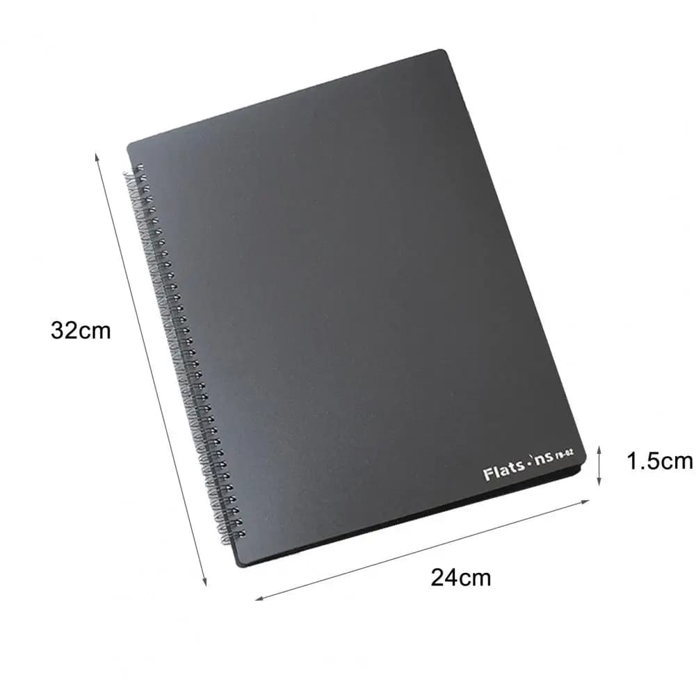 Cartella a fascia A4 da 24 * 32 cm Spread su 4 lati 40 fogli Supporto per spartito musicale per pianoforte Cartella per organizer per file di documenti 40 tasche per la casa