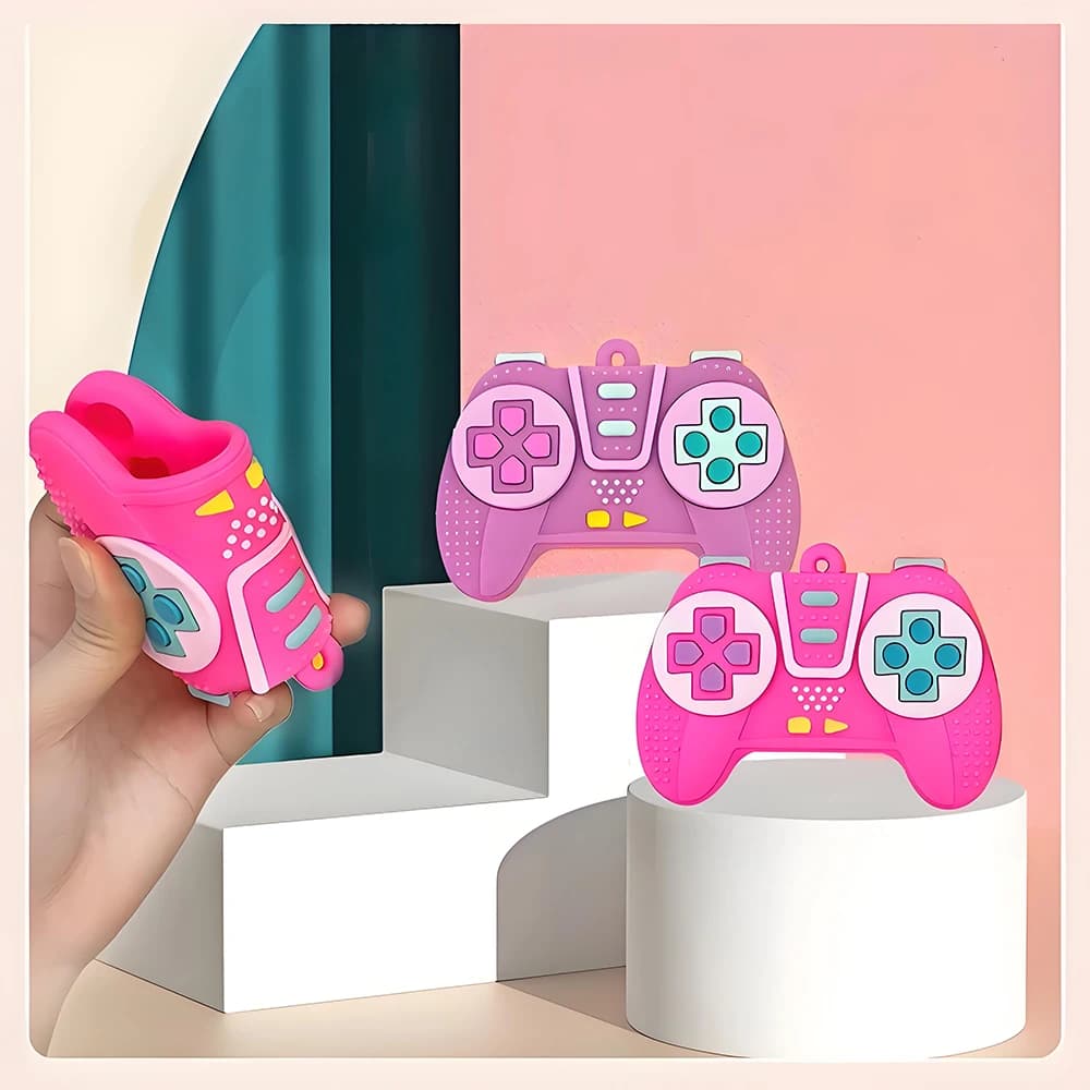 1/2 pezzi giocattoli per massaggiagengive in silicone per bambini giocattoli educativi per massaggiagengive a forma di telecomando per bambini per ragazze regalo di Natale