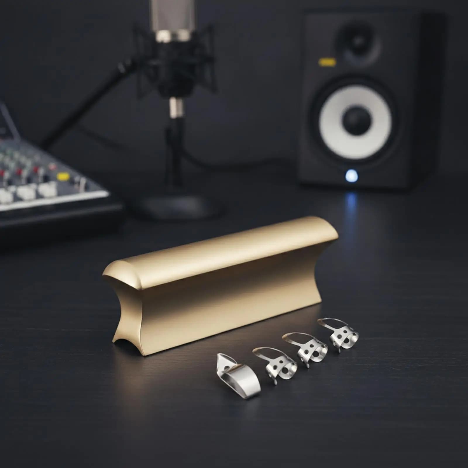 Hawaiian Guitar Tone Bar Precision Control Tone Bar with Finger Picks and Thumb Pick Polished Guitar Slide with Finger Picks for